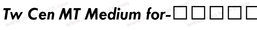 Tw Cen MT Medium for字体转换